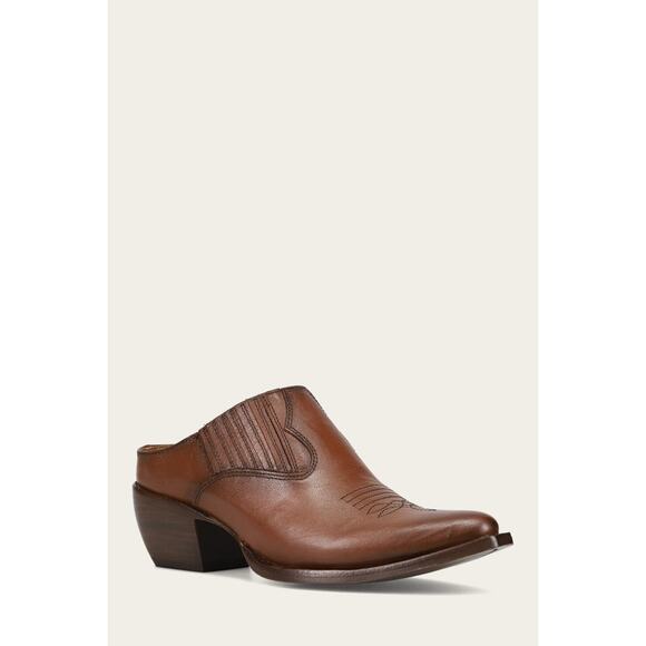 Frye WOMEN Western Brown SACHA MULE size 7 - Picture 1 of 11